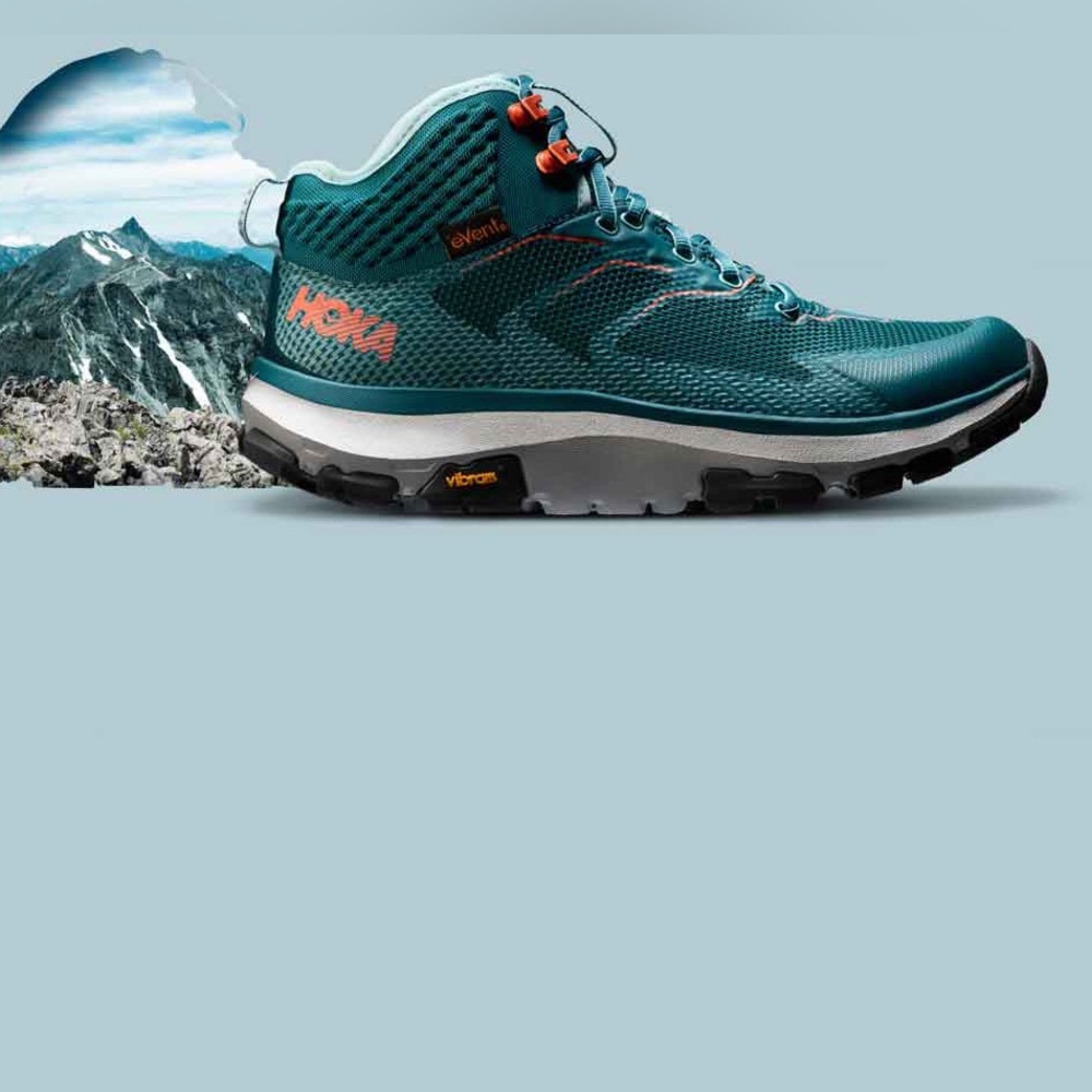 Hoka One One Teal and Orange Women's Shoes